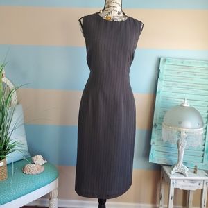 Due per Due Charcoal Gray Sheath Dress